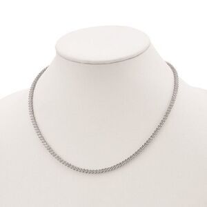 Sterling Silver 8.75ct. CZ Riviera Tennis Necklace
